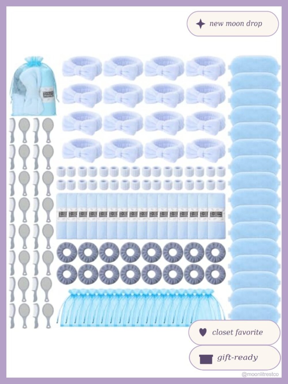 144 Pc Spa Party Favors Set for Girls Sleepover Party Supplies